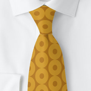 Gravata Círculos em forma de Rosquinha pegajosa. Mens Neck