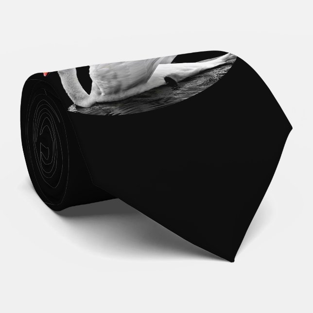 Gravata Cisne Branco no lago (Rolled)