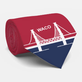 Gravata City Flag of Waco (Texas, EUA)