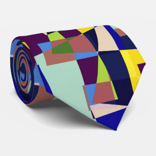 Gravata Cityscape Mosaic neck tie
