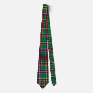 Gravata Clã escocês MacFarlane caçando Xadrez de Tartan