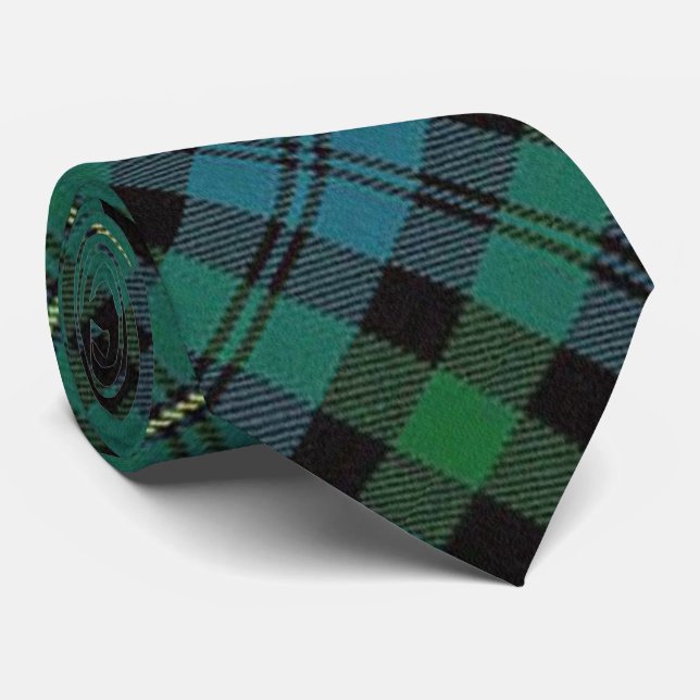 Gravata Clan Campbell do Loudoun Scottish Tartan (Rolled)