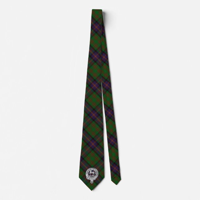 Gravata Clan Cochrane Crest & Tartan (Frente)