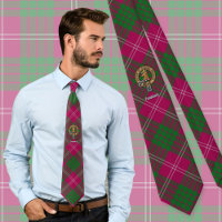 Clan Crawford Crest sobre Tartan
