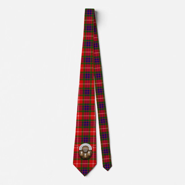 Gravata Clan Fraser Tartan E Sporran (Frente)