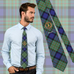 Gravata Clan MacLaren Crest sobre Tartan<br><div class="desc">Crachá da crista Clan MacLaren rodeado por uma correia e fivela sobre fundo tartano. Texto personalizado.</div>