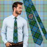 Gravata Clan MacLeod Crest sobre caçar Tartan<br><div class="desc">Crachá da crista Clan MacLeod rodeado por uma correia e fivela sobre o fundo de tartã de caça. Custom Text.</div>