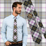 Gravata Clan MacPherson Crest sobre o Vestido Tartan<br><div class="desc">Crachá da crista Clan MacPherson cercado por uma pulseira e fivela sobre o fundo do tartan vestido. Custom Text.</div>