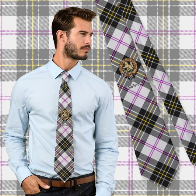 Gravata Clan MacPherson Crest sobre o Vestido Tartan (Criador carregado)