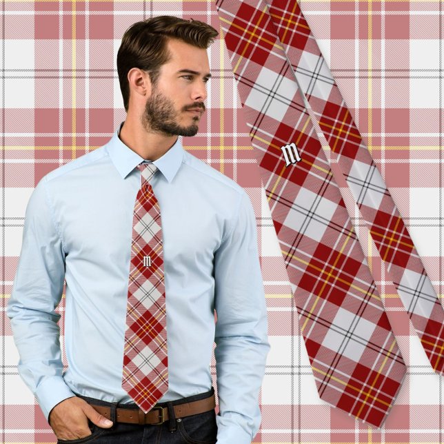 Gravata Clan MacPherson Red Dress Tartan Neck Tie (Criador carregado)