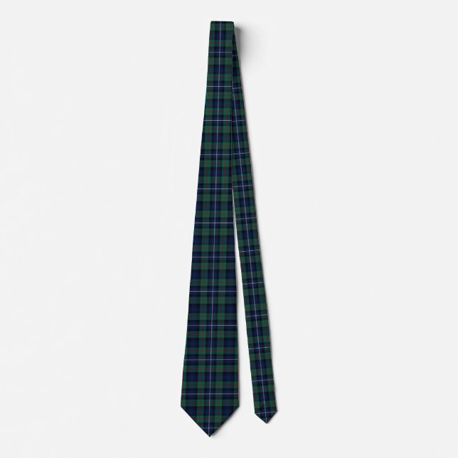 Gravata Clan Robertson Tartan Xadrez Neck Tie (Frente)