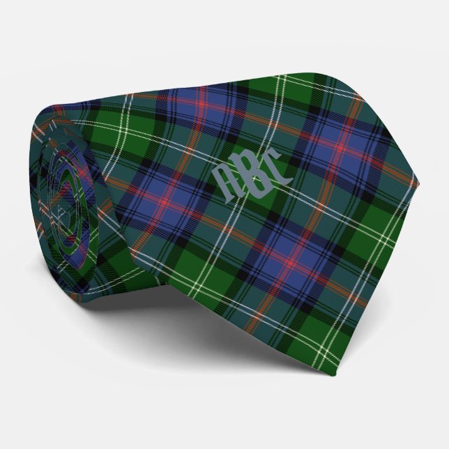 Gravata Clan Sutherland Tartan - padrão grande (Rolled)