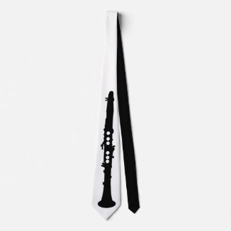 Gravata Clarinet Black and White Elegant