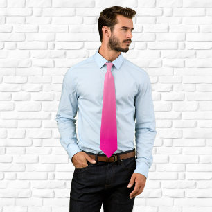 Gravata Claro e Rosa Quente Ombre