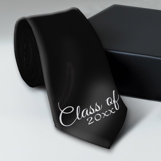 Gravata Classe com Ano e Segundo grau Personalizados (Custom Graduation Tie)