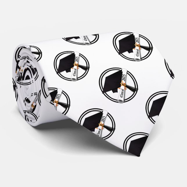 Gravata Classe de Diploma do Boné Formando de Graduação 20 (Rolled)