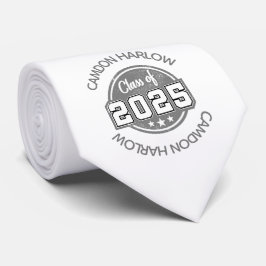 Gravata Classe de Nome do Formando de Vintage 2025