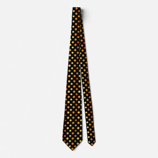 Gravata Classic Black & Gold Polka Dot