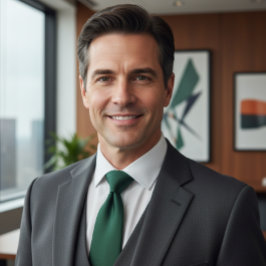 Gravata Classic Forest Green Solid