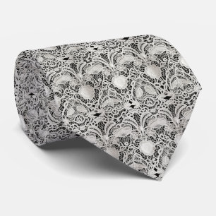 Gravata Clássico de rendas do Casamento vintage Elegante