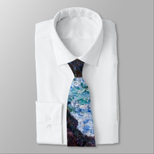 Gravata Claude Monet - As Rochas de Belle-Ile, Costa Selva