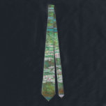 Gravata Claude Monet, Ponte Japonesa. Impressionismo<br><div class="desc">Tinta do pescoço de Claude Monet.</div>
