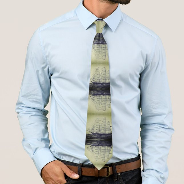 Gravata Clipper Ship Young America 1853 (Criador carregado)