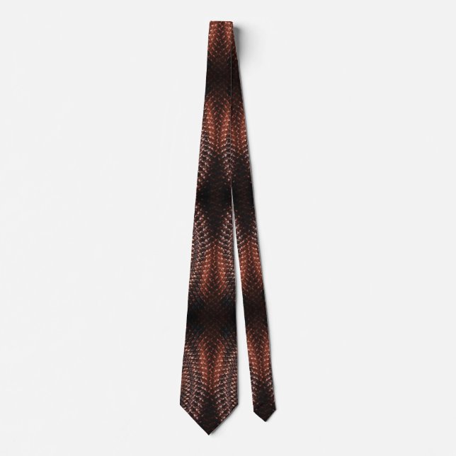 Gravata Cobra Skin Impressão Sleek Elegant Novelty Tie (Frente)