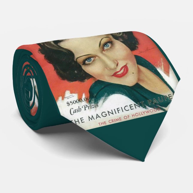 Gravata cobrir da revista Gloria Swanson de 1931 (Rolled)