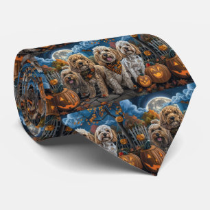 Gravata Cockapoo Halloween Spooky