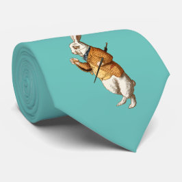 Gravata Coelho Branco (Aventuras de Alice no País das Mara