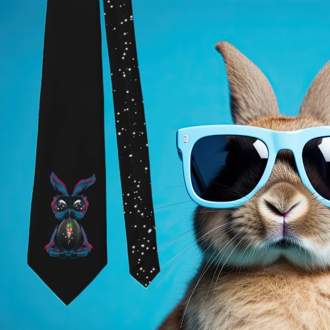 Gravata Coelho dos Olhos-de-Feira Bonitos em Meditação de  (Criador carregado)