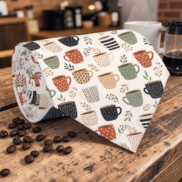 Gravata Coffee Latte Lovers Custom Necktie