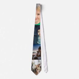 Gravata Colagem Personalizada de 4 Fotos