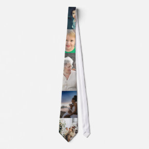 Gravata Colagem Personalizada de 5 Fotos