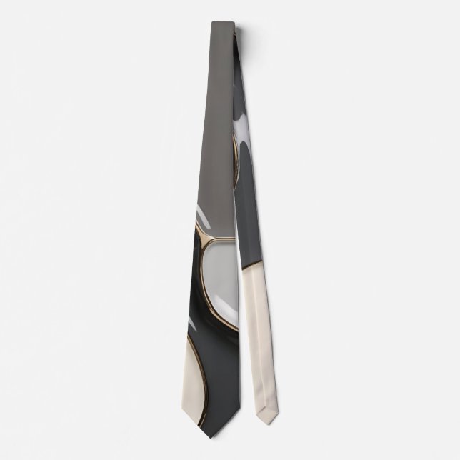 Gravata Colar no padrão na moda abstrato (Frente)