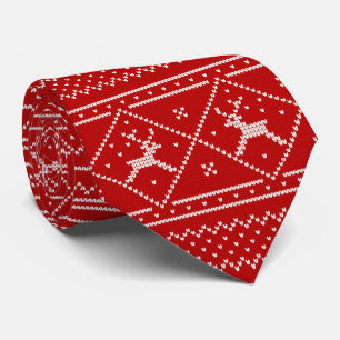 Gravata Coleção de Natal Dale Sweater de Natal Vermelho