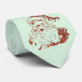 Gravata Coleção de Natal Ho Ho Ho Papais noeis Green