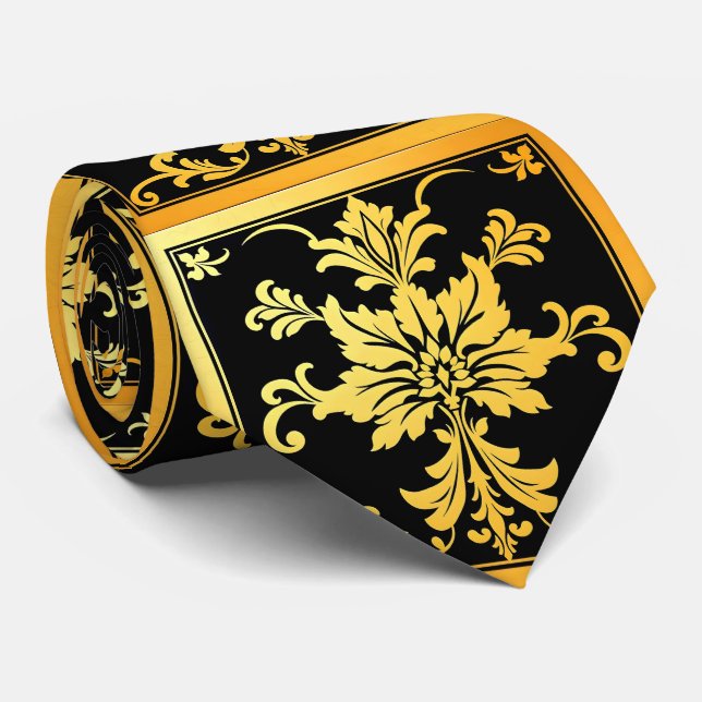 Gravata Coleção Floral Elegante de Trendy de Luxury (Rolled)