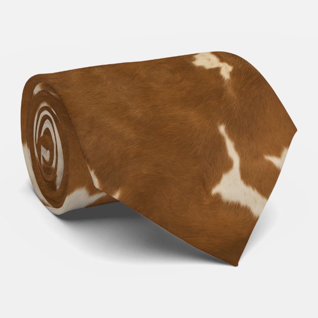 Gravata Coleção Legítima de Couros de Vaca Moderna (Rolled)