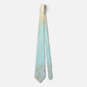 Gravata Coleção Luxo Moderno Dourado Rosa Soft Mint