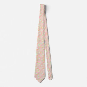 Gravata Coleção Luxuosa e Tendência Rosa Bege Verde Menta