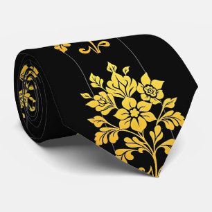 Gravata Coleção Popular de Luxo Floral Elegante