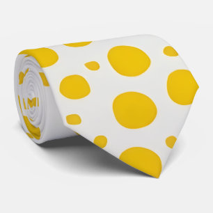 Gravata Coletor de Bolinhas Amarelo