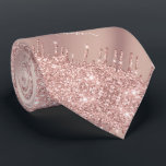 Gravata Coletor de Coletor com Largura de rosa Dourado com<br><div class="desc">Gravatas personalizadas com o Rosa Dourado Gravatas Blush Dusty Pink Glitter Sparkly Drips Personalizado Nome do Texto Design Moderno - Adicione seu Texto / Nome Único ou Remova Texto - Faça suas Gravatas / presente especiais - Redimensione e mova ou adicione texto / elementos com a ferramenta Personalização. Escolha fonte...</div>