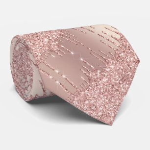 Gravata Coletor de Coletor de Pescoço Dourado rosa