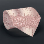 Gravata Coletor de Design moderno Coletor Rosa de Escovas<br><div class="desc">Rosa Dourado Blush Glitter Sparkle Drips Chic Pink Modern - Add Your Unique Text / Name - Make Your Special Gift - Redimensionar e mover ou remover e adicionar texto / elementos com ferramenta de personalização. Design por MIGNED. Por favor, veja meus outros projetos. Você também pode transferir esses designs...</div>