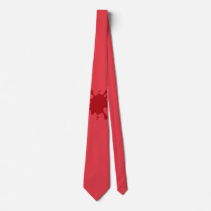 Gravata Coletor de Inkblok Vermelho de Tomato Personalizáv