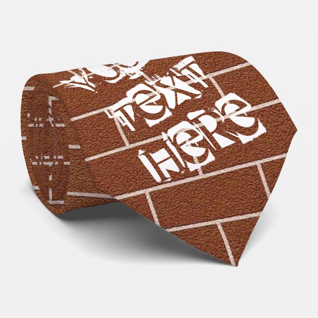 Gravata Coletor de Pescoço de Texto Personalizado com Desi (Rolled)