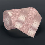 Gravata Coletor de Pescoço Unisex - Unidades de Brilho Dou<br><div class="desc">Rosa Dourado Blush Glitter Sparkle Drips Chic Pink Modern - Add Your Unique Text / Name - Make Your Special Gift - Redimensionar e mover ou remover e adicionar texto / elementos com ferramenta de personalização. Design por MIGNED. Por favor, veja meus outros projetos. Você também pode transferir esses designs...</div>